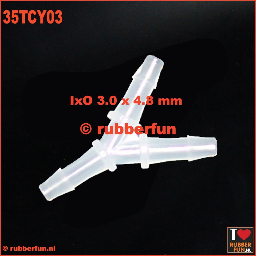 35TCY03 - medical connector - Y-type - 3-way - IxO 3.0x4.8 mm