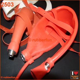 2503 - Urinal collector set - red rubber