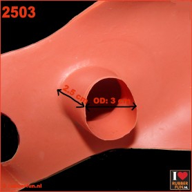 2503 - Urinal collector set - red rubber