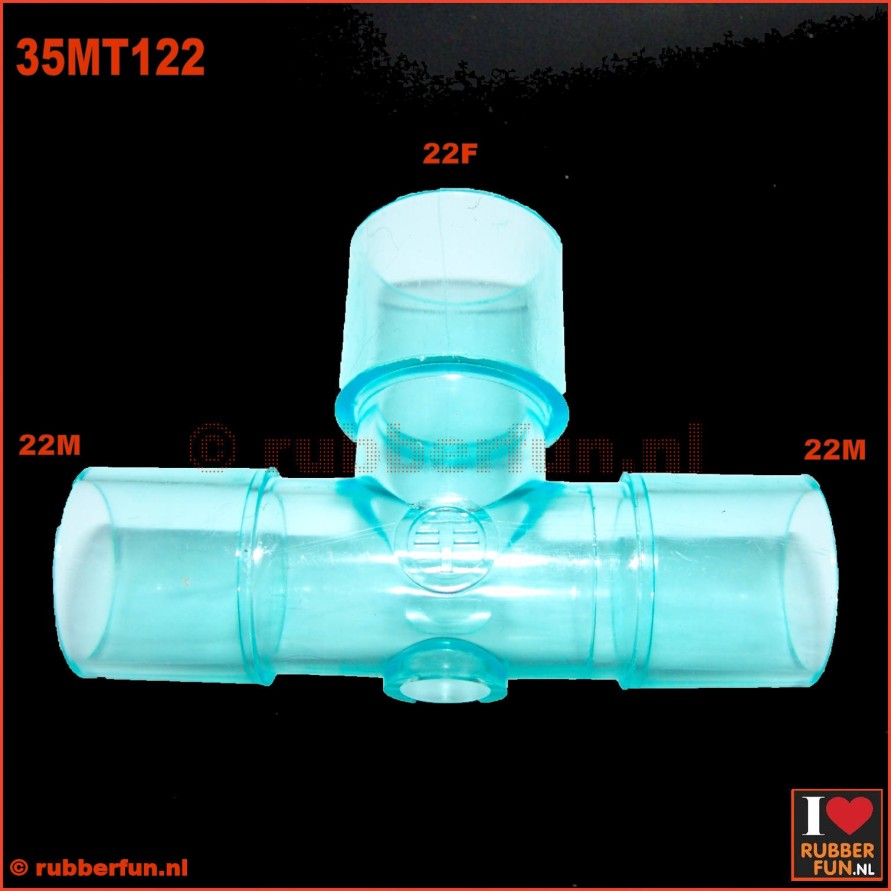 Medical connector - T-type - 22M-22F-22M