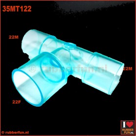 Medical connector - T-type - 22M-22F-22M