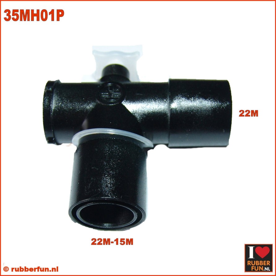 35MH01 - Medical hook connector 22M-22M, with air plug