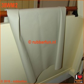 38WM2 - Rubber sheeting - white - mack rubber - 120 cm wide - 0.50 mm thick