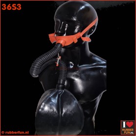 Medical gag mask rebreather set 3 - mouth gag+hose+bag