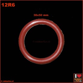 Rubber O-ring - red - IxO 38x50 mm, wall 6.0 mm