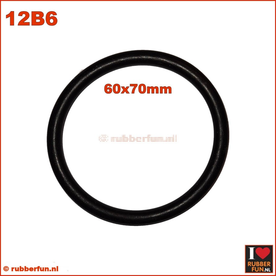 12B6 Rubber ring - O ring - black - 60x70mm