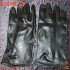 64 SALE - Rubber gloves - black - short (15-40 cm) 