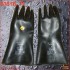74 SALE - Rubber gloves - black - short (15-40 cm) 