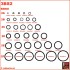 O-ring set - black rubber - IxO range 3.0x6.0 to 50x57 mm - 18-25pcs