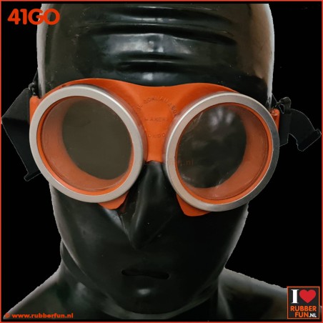 Rubber goggles - orange