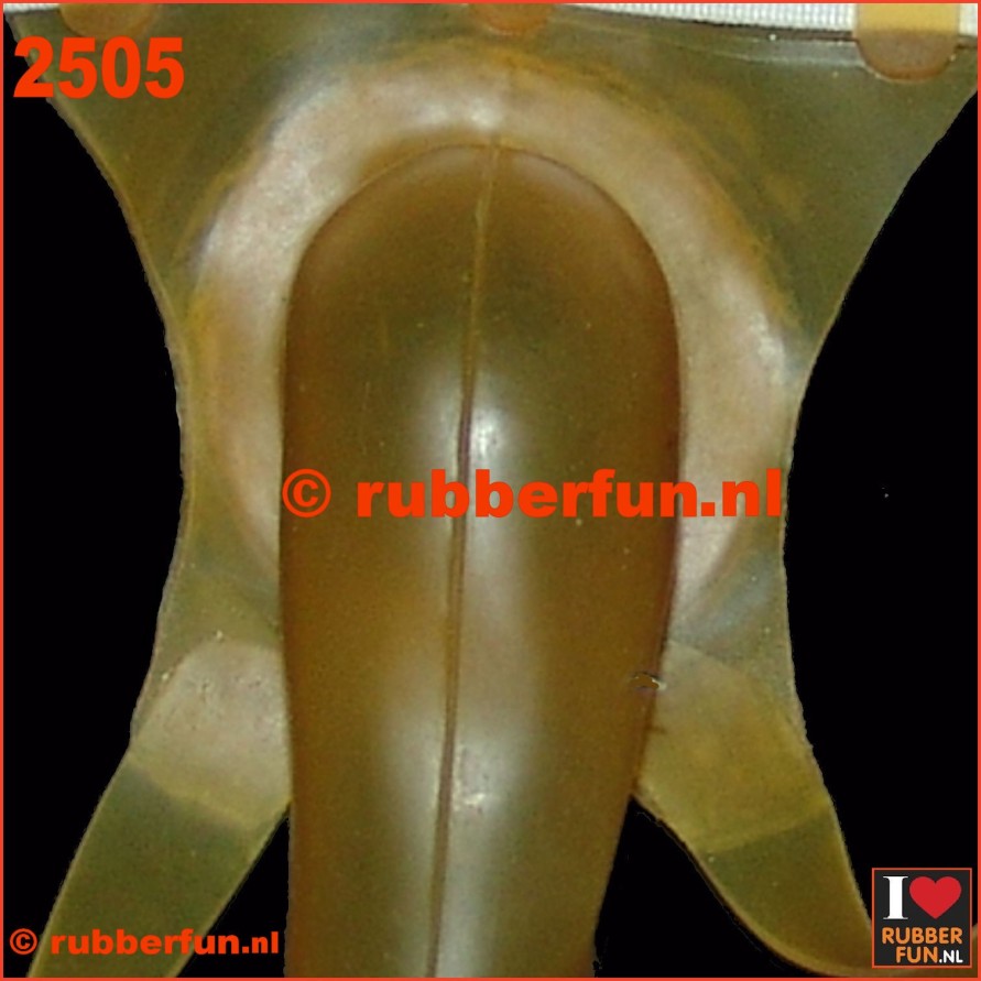 Urinal condom set - semi-clear latex