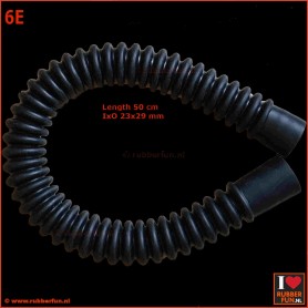 Corrugated hose - 50 cm - IxO 23 x 29 mm - set of 5