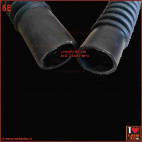 Corrugated hose - 50 cm  (19.5") - IxO 23x29 mm - set of 5