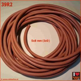 copy of Rubber tubing - natural red rubber - 5 diameters (4x6 to 6x10)