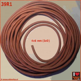copy of Rubber tubing - natural red rubber - 5 diameters (4x6 to 6x10)