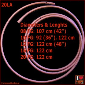 Enema tube - catheter - lavine type - 20FG / 122 cm 5-pack - rubberfun.nl [art.no. 20LAP5]