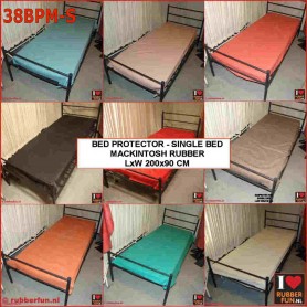 Rubber bed protector - Mack rubber Single Bed