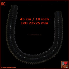 06C - Corrugated hose - 45 cm (18") IxO 22x25 mm
