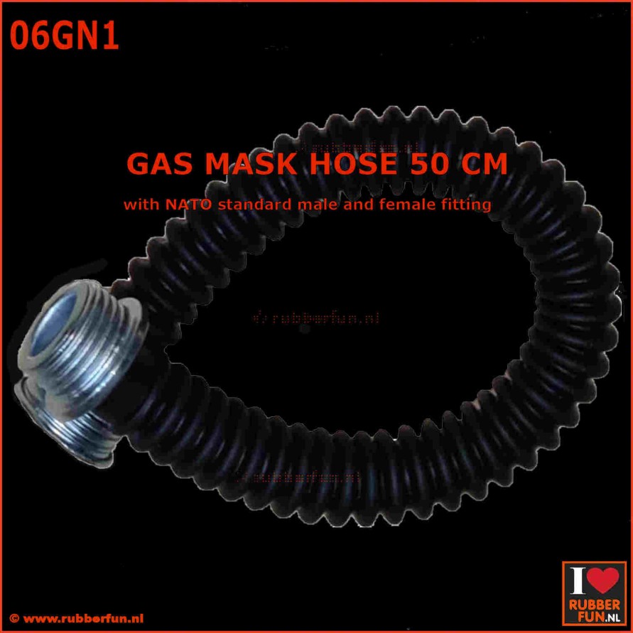 Gas mask hose