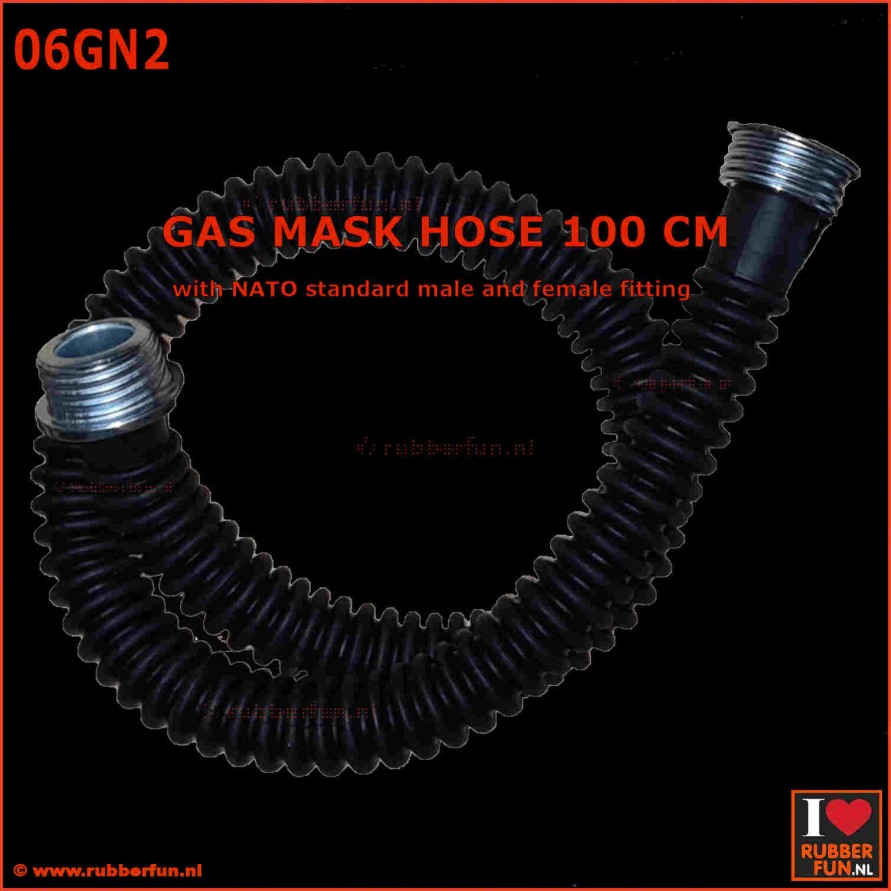 Gas mask hose