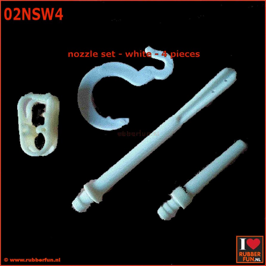 02NSW4 - Nozzle set - 4 pieces - white