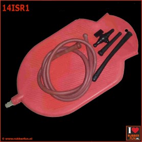 14ISR - enema bag set - red rubber