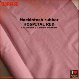 copy of Rubber sheeting - hospital red - mackintosh - 90 and 120 cm wide - 0.50 mm thick